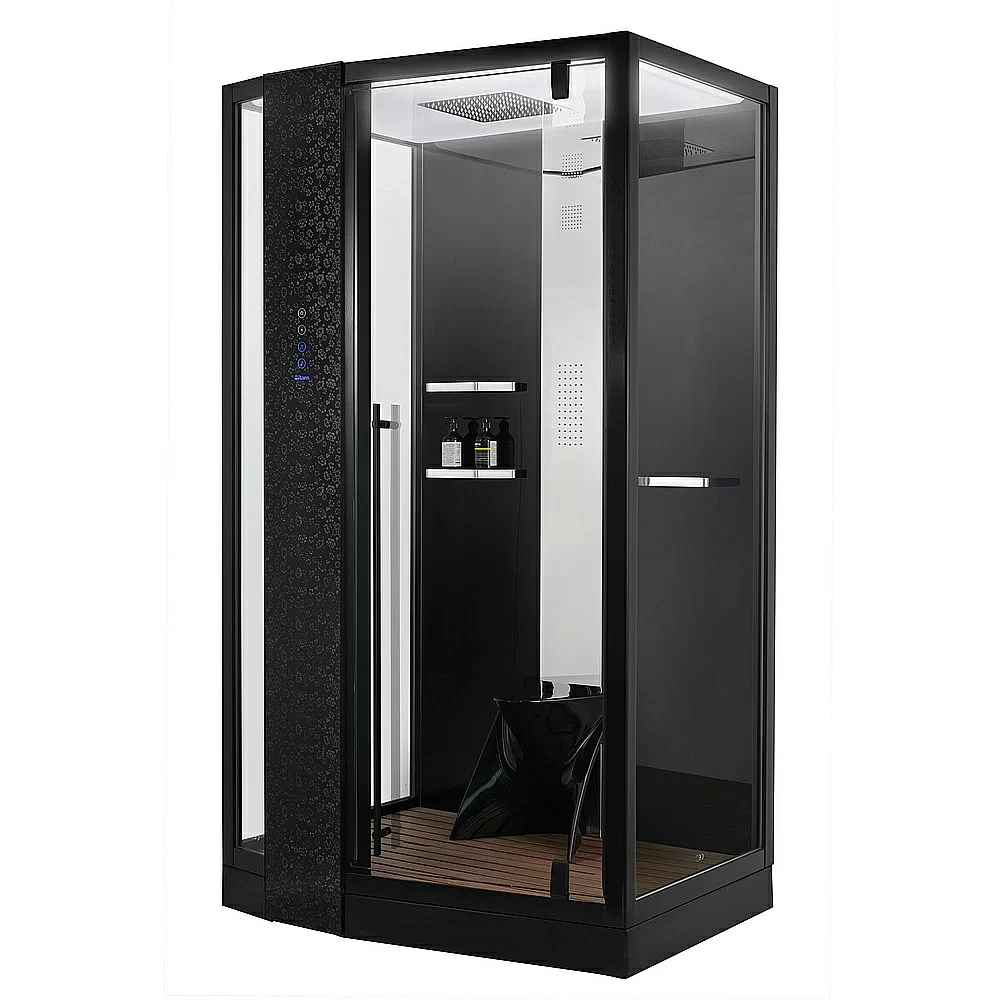 Душевая кабина Orans Diamond SR-89105LS Black стекло прозрачное/профиль черный