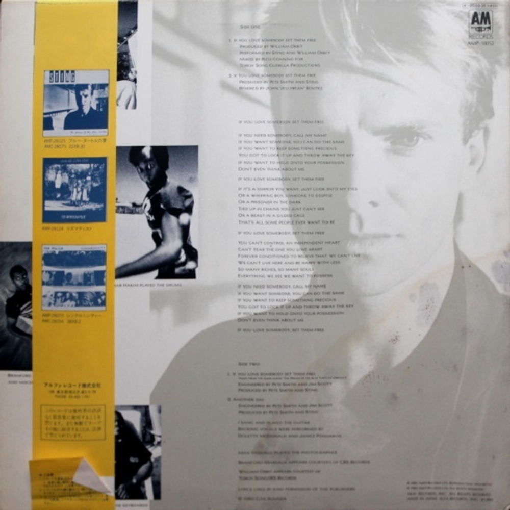 Sting / If You Love Somebody Set Them Free (12" Vinyl)