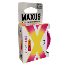 Презервативы MAXUS Exotic Mix, ароматизированные, 3 шт