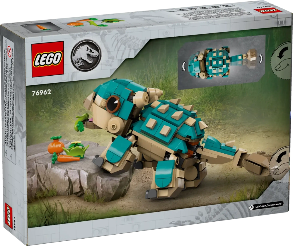 Конструктор LEGO Jurassic World 76962 Малыш Бампи: анкилозавр