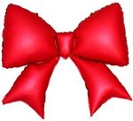 К Фигура Бант красный сатин, 38"/97см (БГ-46)