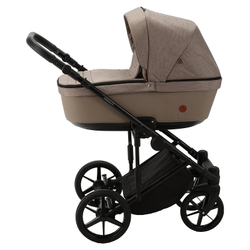 Детская коляска Adamex Amelia 2 в 1 AM232-TIP (БЕЖ.ТК.+ БЕЖ.КОЖА)