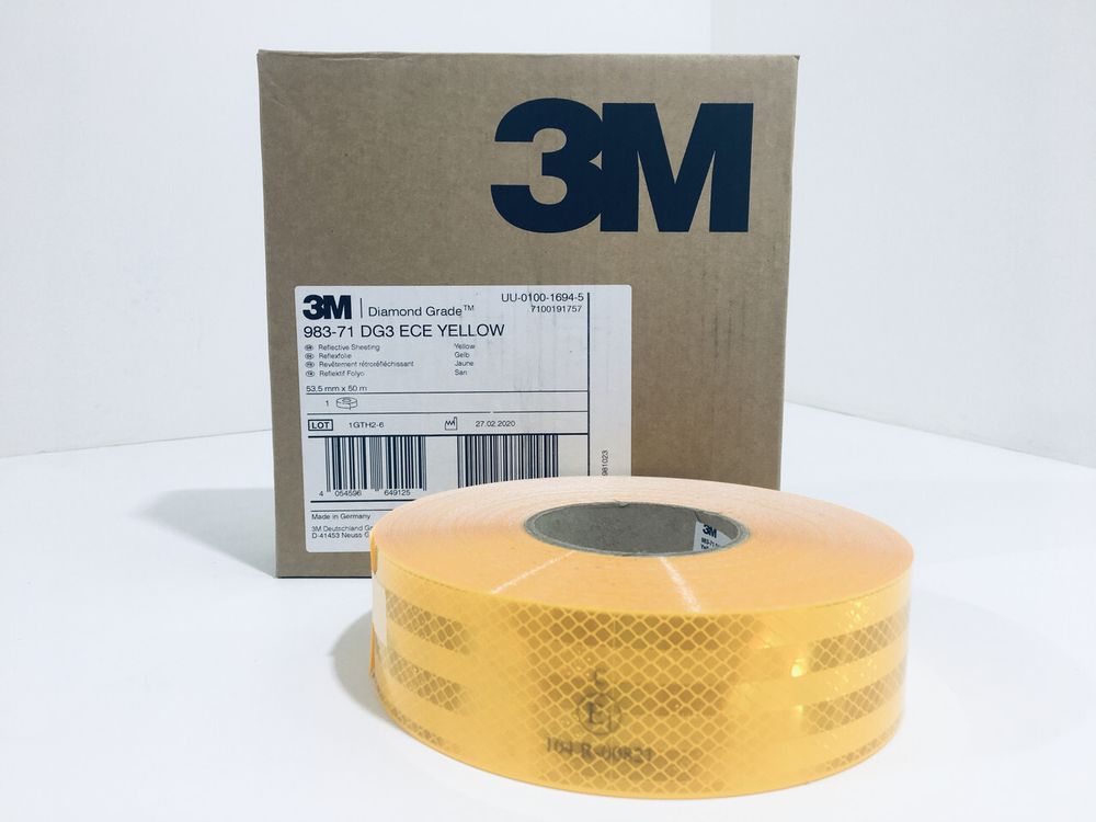 Лента для контурной маркировки 3М ™ жёстких бортов: Жёлтая (за 1 метр)