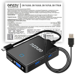 Концентратор Type C 3.1 (USB/HDMI/VGA/AUDIO) Ginzzu GR-770UB