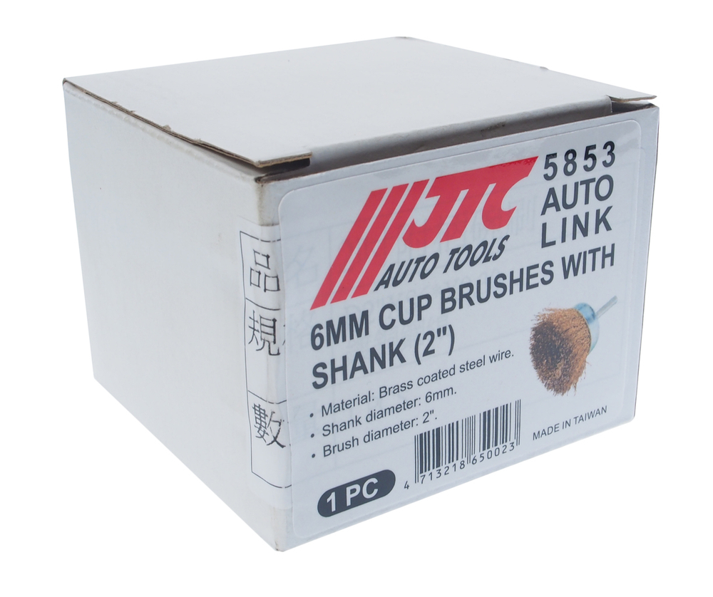 Кордщетка для дрели "чашка" 50мм латунь JTC