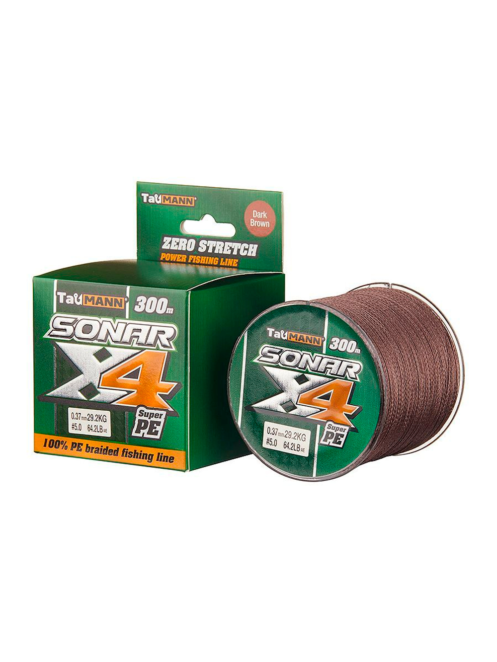 Плетеный шнур для рыбалки TauMANN Sonar PE X4 150m #1.2 (0.18mm) Yellow