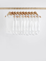 Боди без рукавов для малышей Next 389-950, 10 шт., Белый