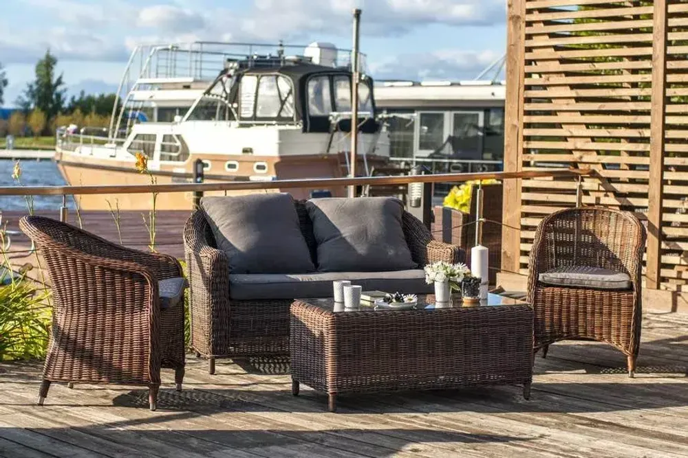 "Кон Панна С" лаунж зона из искусственного ротанга, цвет коричневый