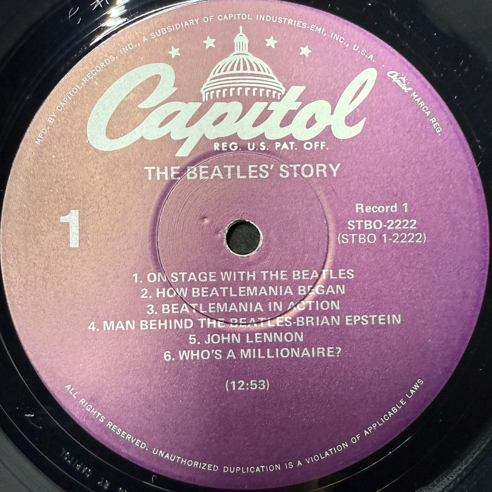 The Beatles ‎– The Beatles' Story 2LP (США 1978г.)