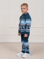 Кофта вязаная на молнии