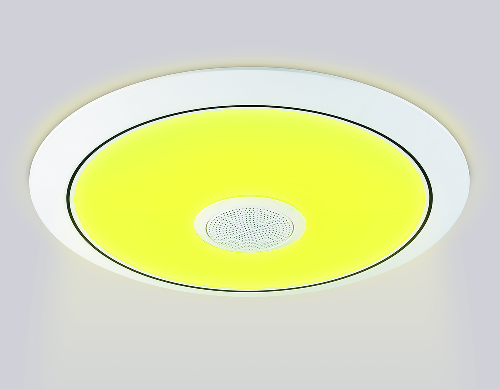 FZ710 WH белый IP20 40W 3000-6500K+RGB Music 370*56 (ПДУ ИК)