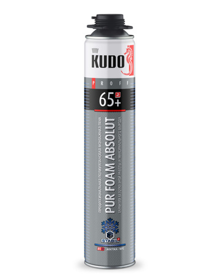 KUDO PROFF  Пена монтажная проф. 65+ зимняя ARKTIKA до -18°С (KUPP10W65+)