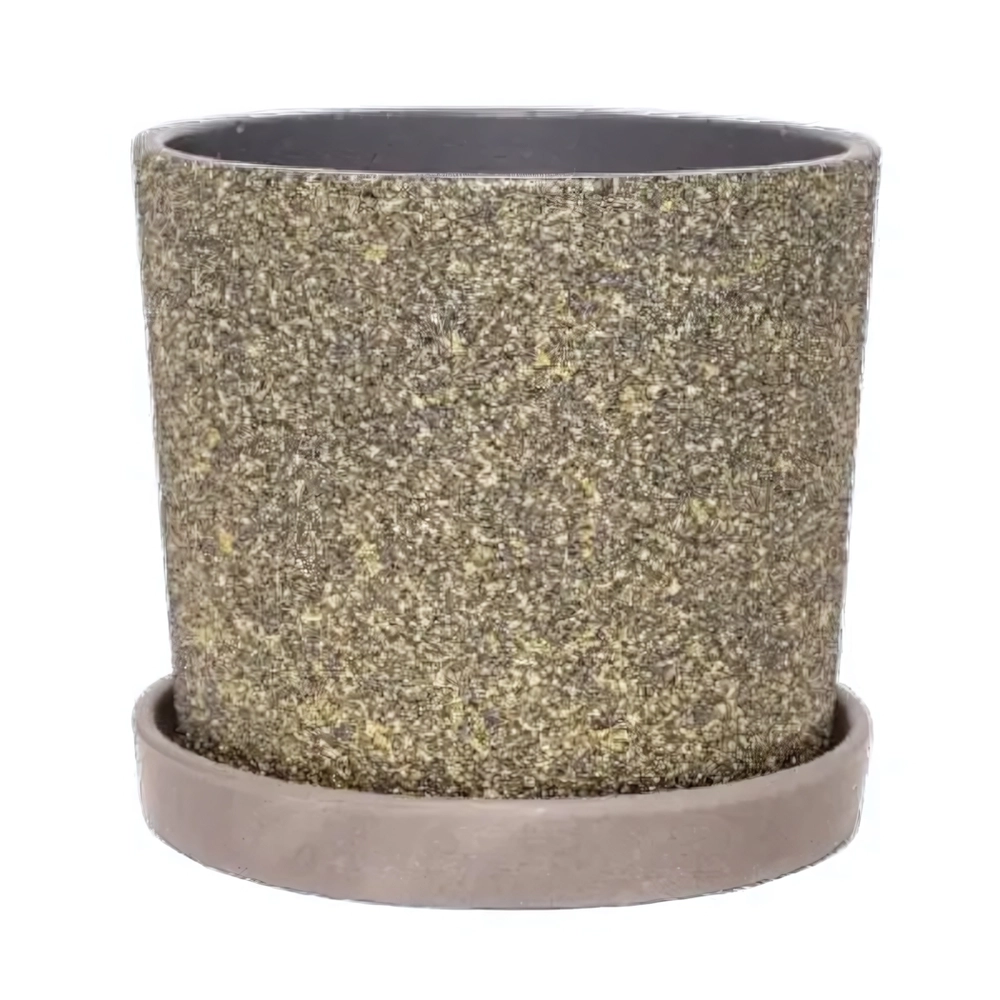 Горшок Дакар серый кедр №1