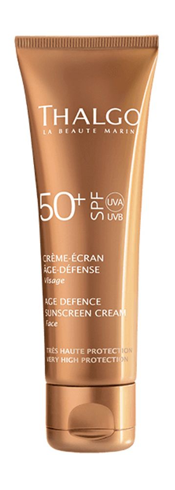 Thalgo Антивозрастной солнцезащитный крем для лица Age Defense Sunscreen Face Cream SPF 50+ 75 мл