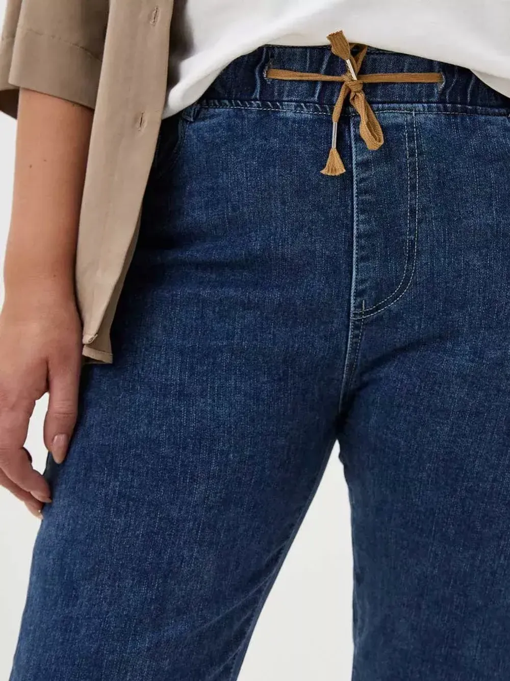 Джинсы на резинке больших размеров