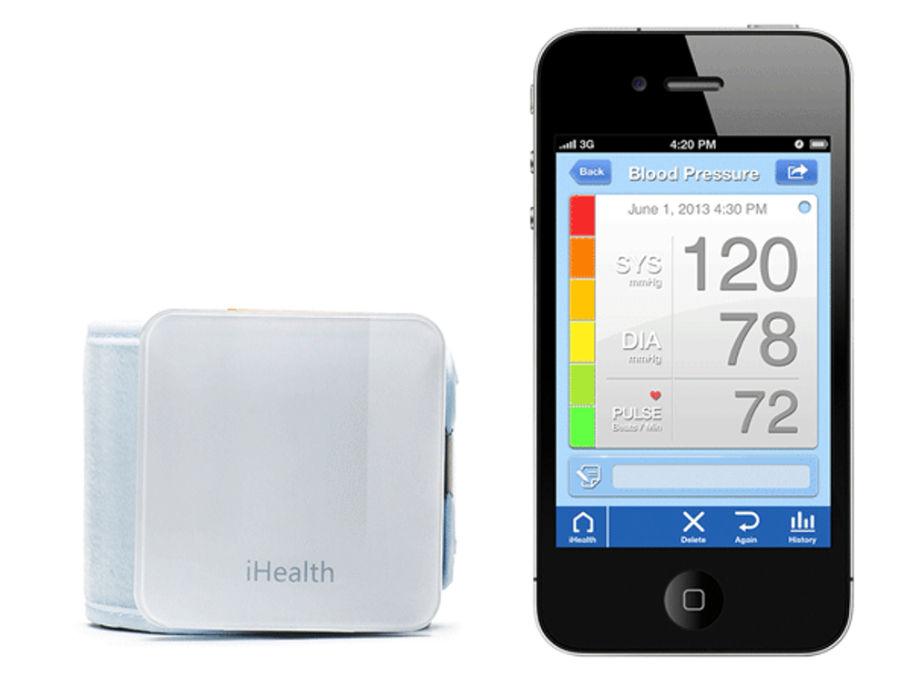 Тонометр на запястье iHealth BP7 для iPhone/iPad/iPod
