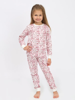 Пижама для девочек "Эльф-10" белый, р.116 (Ивашка)