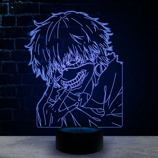 3D лампа Токийский Гуль. Кен Канеки в повязке