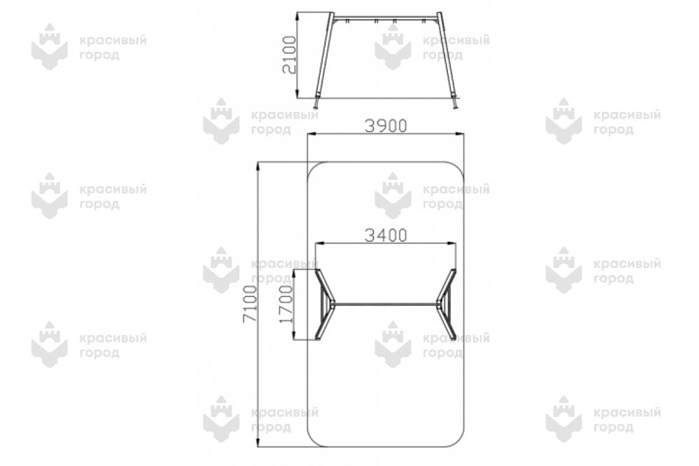 Качели двойные Аэропорт