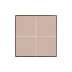 INTELLIGENT ARLIGHT Кнопочная панель KNX-304-23-IN Champagne (BUS, Frame) (IARL, IP20 Металл, 2 года) 039669