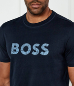 Футболка Te_logotexture BOSS ORANGE - темно-синий(50534923)