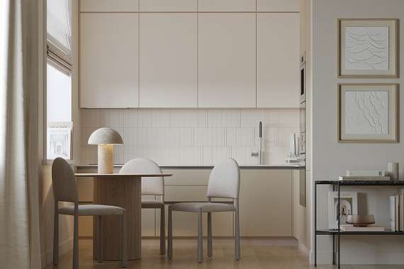 Лампа настольная texture sleek, D32x42 см, белая