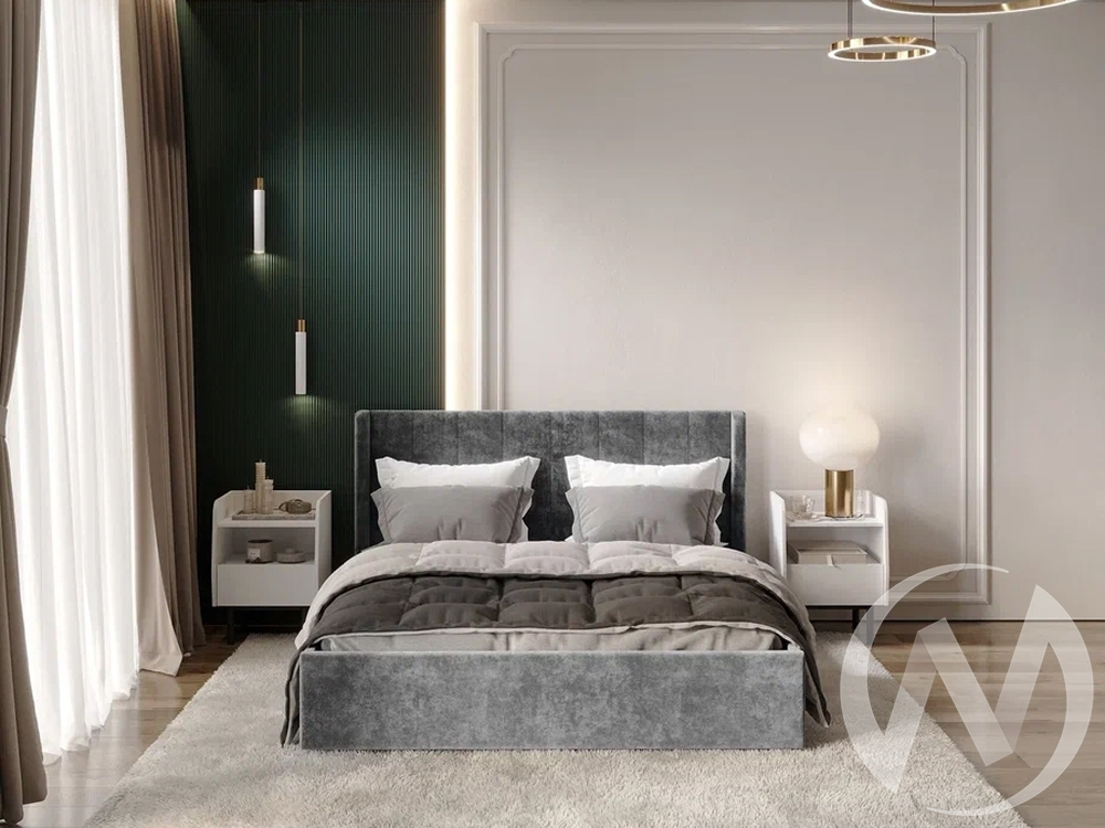 Кровать 1;4 КР-13 Версаль (грифельный)