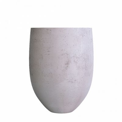 BARREL CONCRETE WHITE