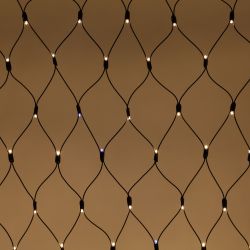 Гирлянда ЭРА ERAPS-SKW2 светодиодная новогодняя сеть 3x2 м тёплый белый свет 300 LED черный каучук