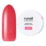 ГельUV светоотражающий BUILDER Reflective Nude GEL №9657 Runail 15г