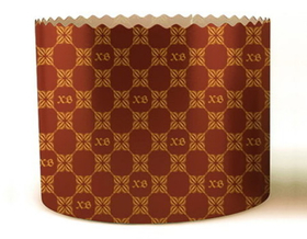 Форма для кулича d134, h95мм Коричневая (500 гр.) 5 шт.