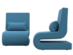 Кресло Волна (2 шт.), Амур 10 голубой, Рогожка, 125633