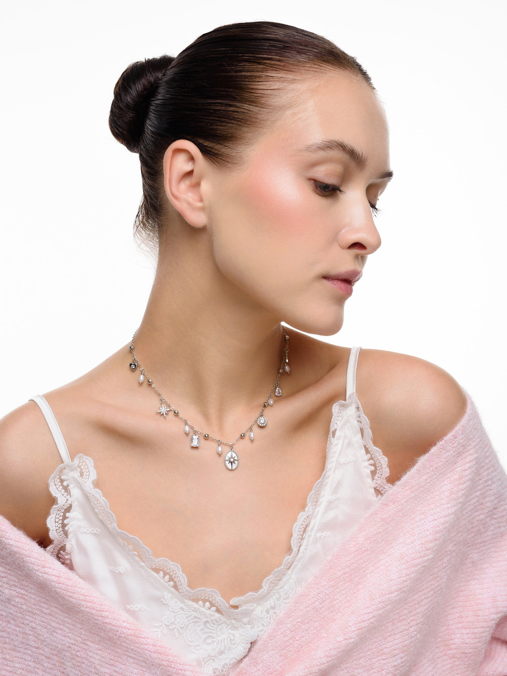 Чокер "Oval White Star"