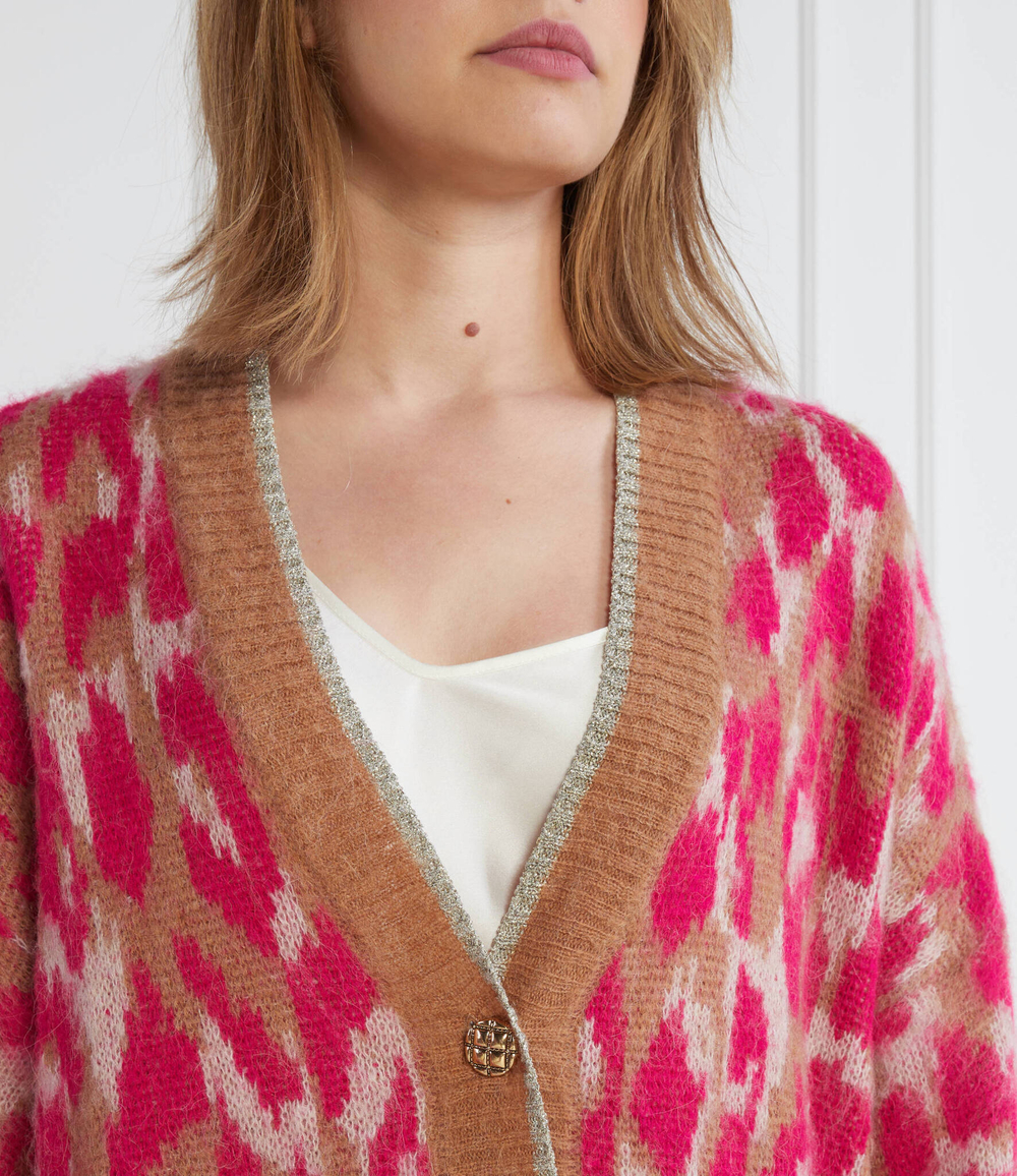 Кардиган Liu Jo - розовый(MF3162 MAG71)