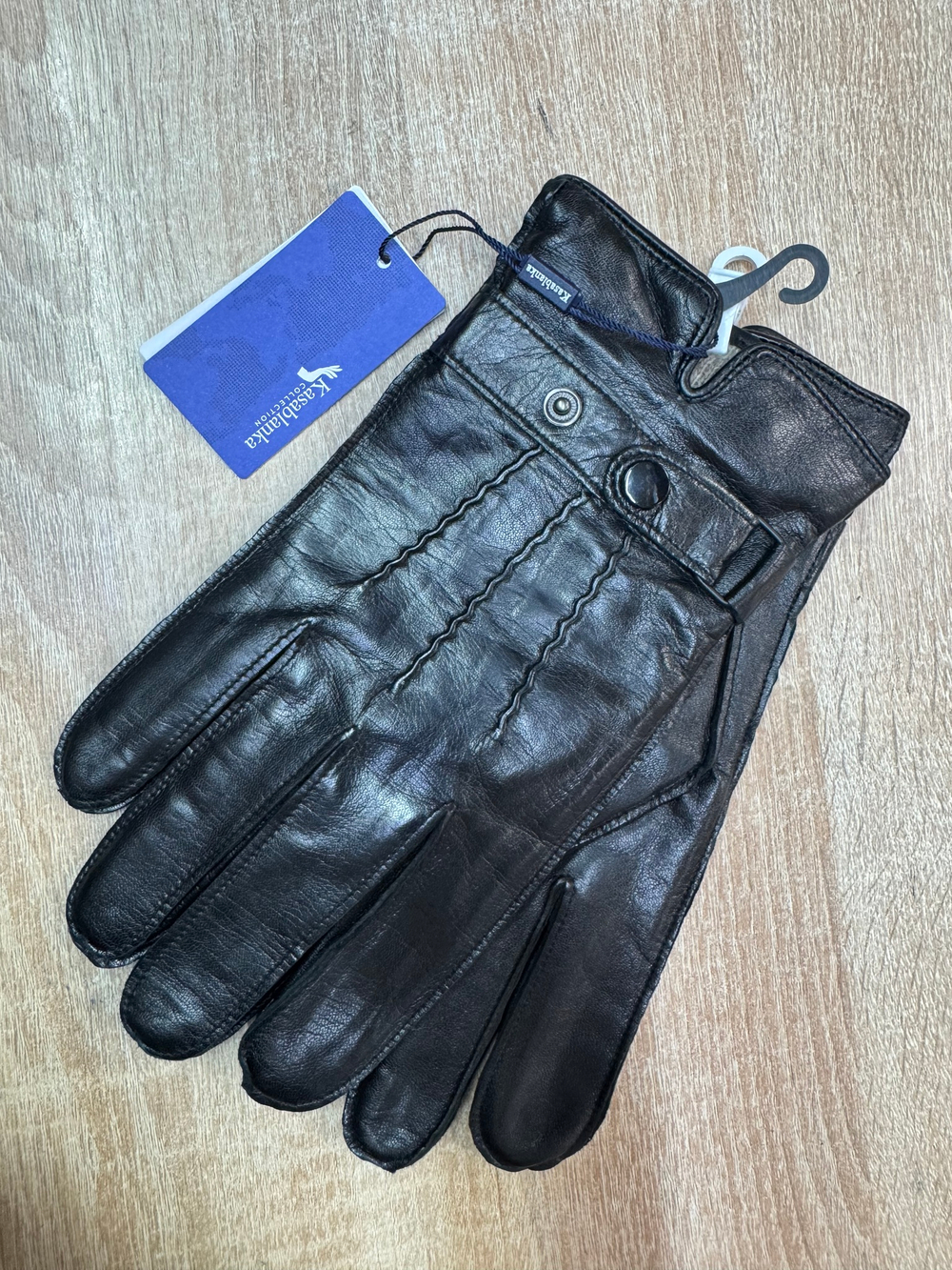 Перчатки.Мужские.Кожаные.Люкс качества. Подклад: трикотаж-шерсть. 5 шт в упаковке.