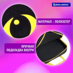 Папка на молнии с ручками BRAUBERG А4 1 отделение полиэстер 80 мм "Dark cat" (2 штуки в упаковке)