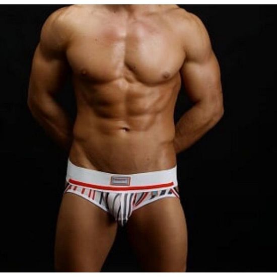 Мужские трусы джоки белые с принтом Boefje