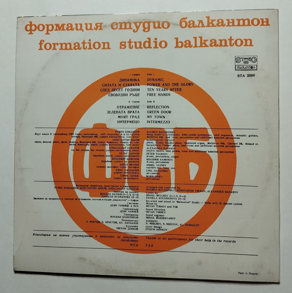 Винтажная виниловая пластинка LP ФСБ Non Stop (Болгария 1978)