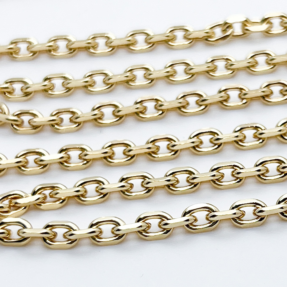 Цепочка, цвет золото, размер звена 6*4 мм, цена за 50 см