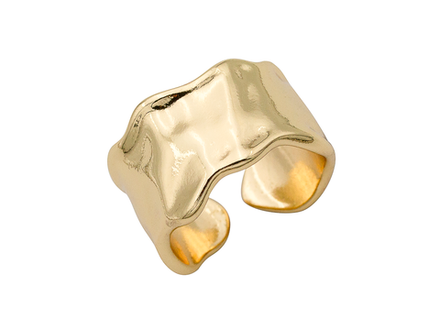 Фаланговое кольцо "Мятый металл", 12мм (уценка)