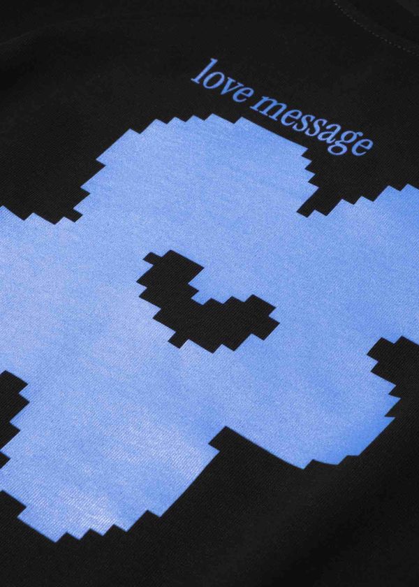 Футболка Love Message плотная мужская черная - фото 6