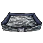 антивандальный лежак для собак со съемным чехлом милитари 90х56 см
