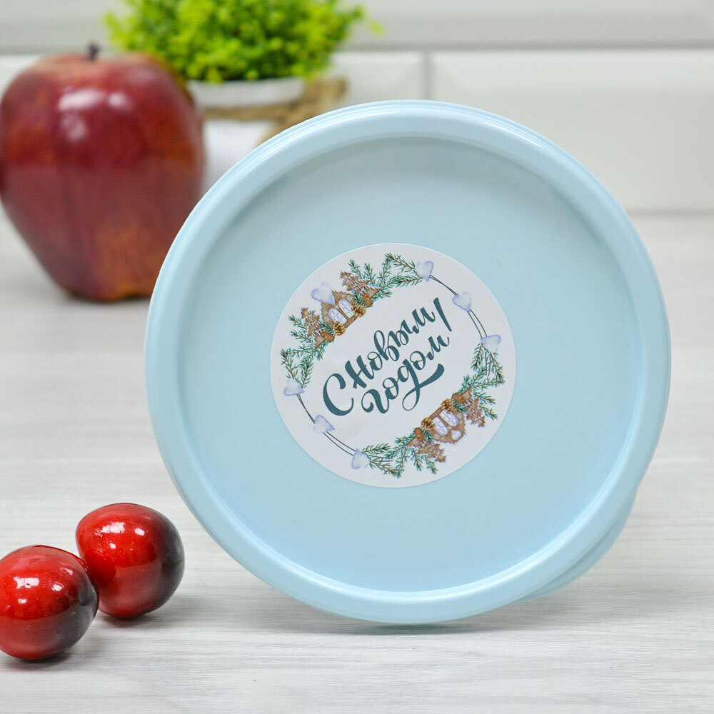 Контейнер 0,4л для продуктов (голубой)