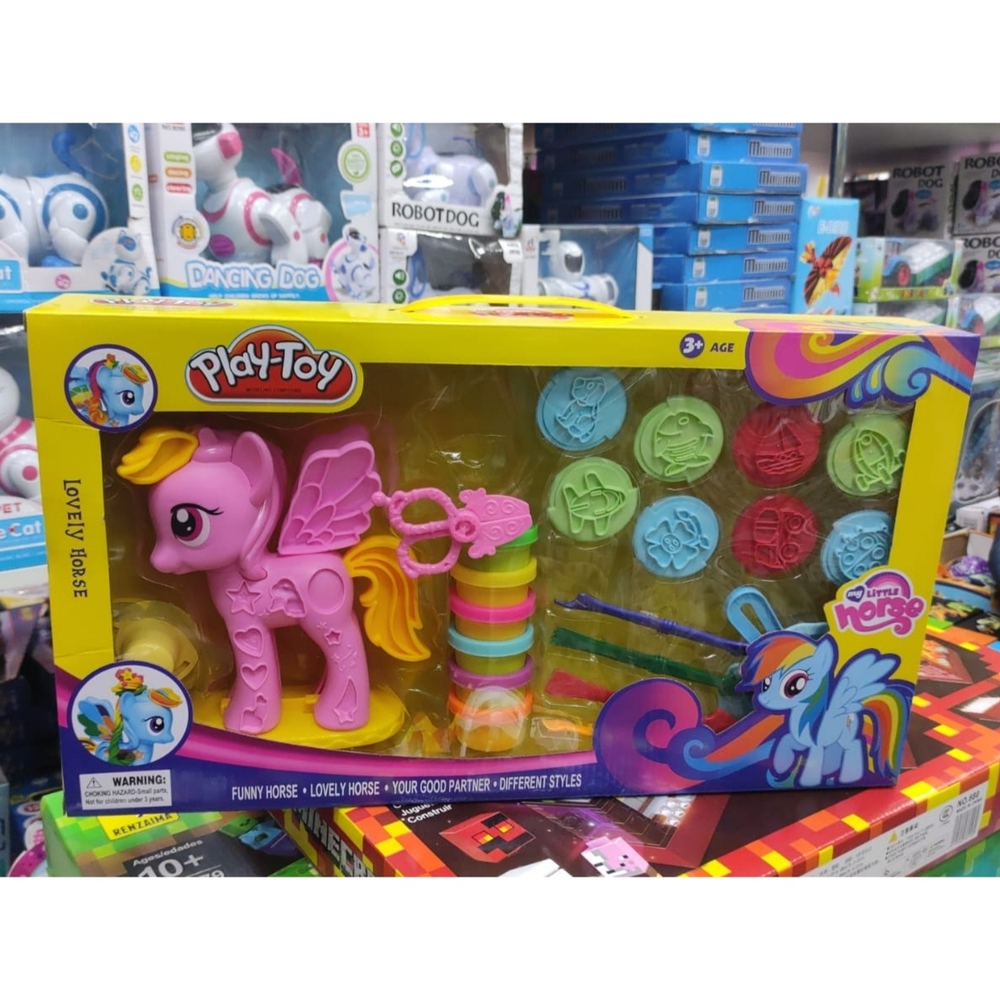 Игровой набор для лепки, набор для творчества из пластилина Play-Toy, Плей Той, Единорог, "Lovely Horse, My Little Horse"