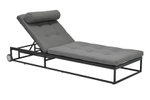 Шезлонг-лежак Besta Fiesta КИОТО алюминий текстилен, серый