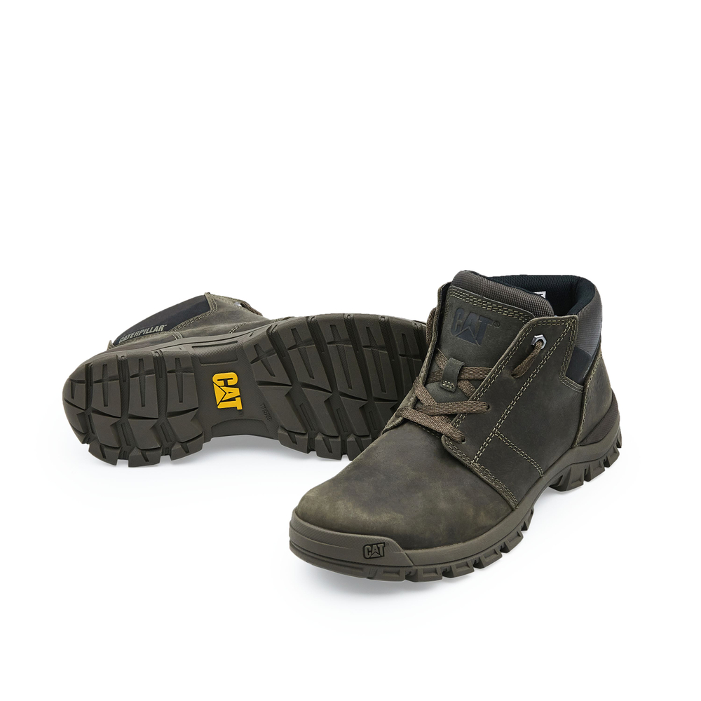 CAT Work Boots Men"s High top Gray