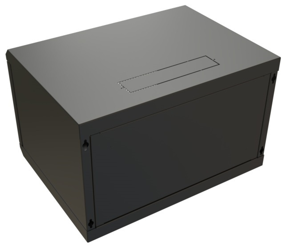 Шкаф настенный 19", 9U WRLine WR-TW-0966-GP-RAL9004