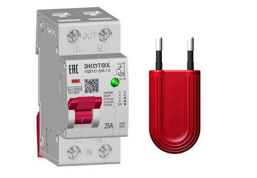 Устройство защиты от дугового пробоя УЗДП/УЗИС-ЭКОТЕХ-С1-25А