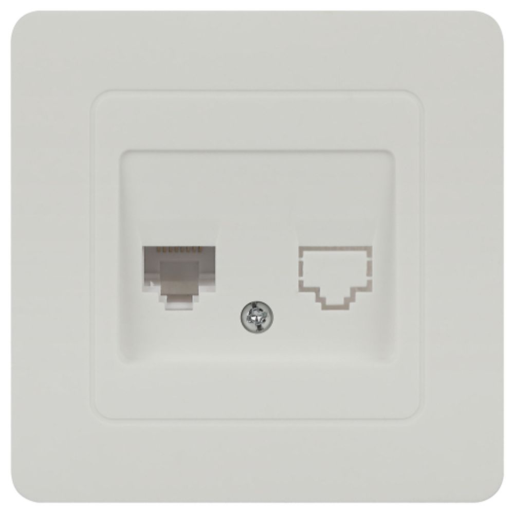 Розетка Intro Style 7-303-01 информационная RJ45, СУ, белый