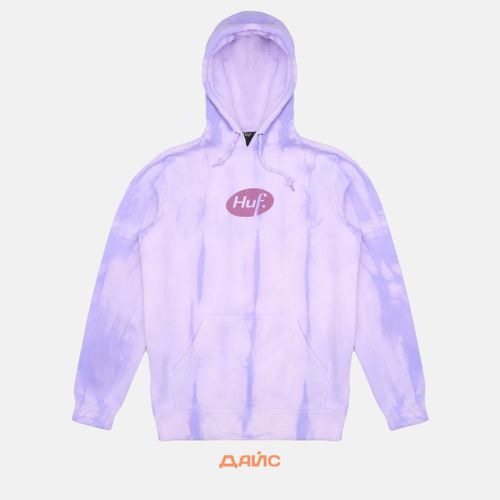 Толстовка мужская HUF Relax Tiedye  артикул:PF00345-VIOLT - купить в магазине Дайс